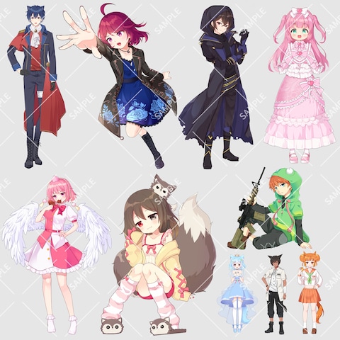 一枚絵や立ち絵も制作しております
