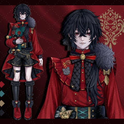 【お仕事】Vtuberパーツ分けイラスト
