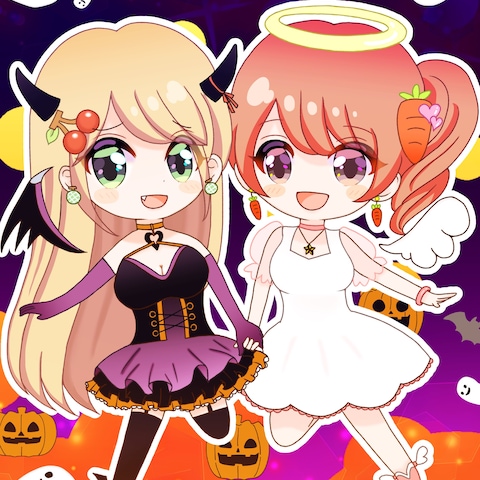 ハロウィンコラボイラスト