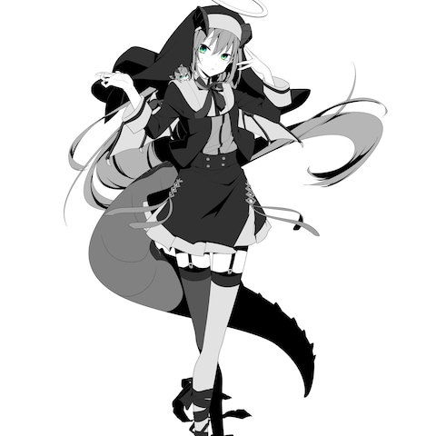 動画用立ち絵イラスト【鱗音レイラ様】