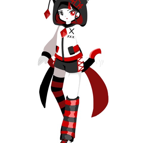 立ち絵(白黒 無名)