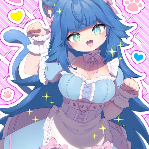 【ご依頼作品】VTuber様 膝上イラスト