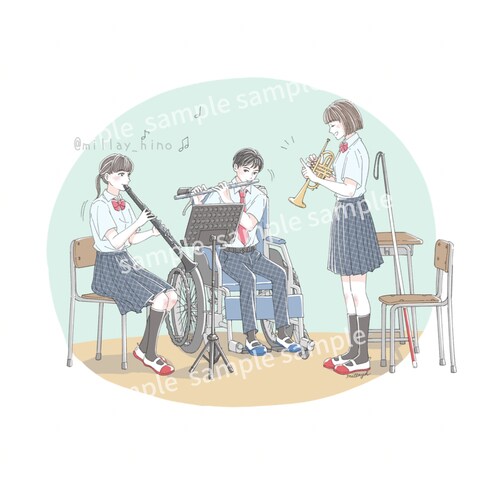 障がい者世界観訴求コンテンツ用イラスト