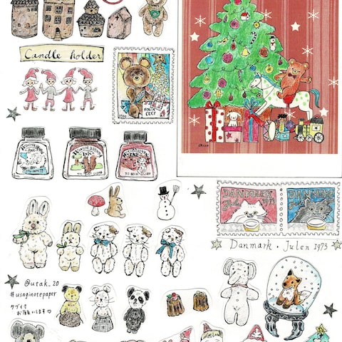 『クリスマスイラスト』イラストペーパー