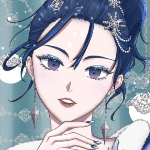 冬モチーフ女子
