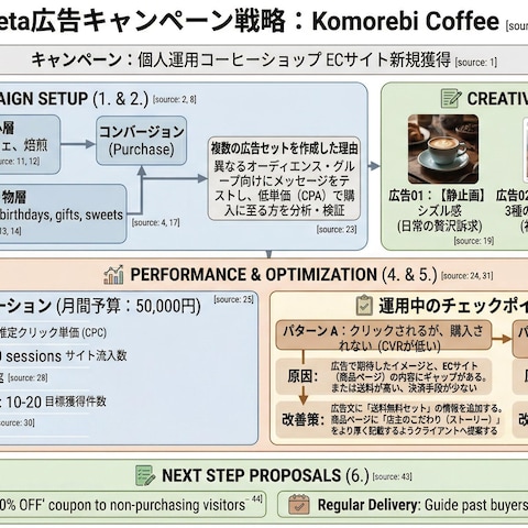 meta広告シミュレーション(個人経営コーヒーショップ)