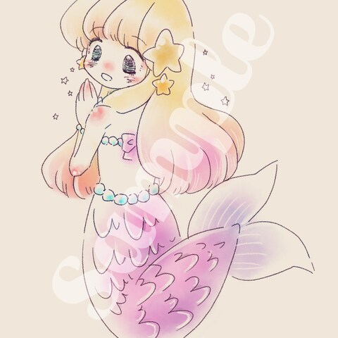 紙もの作家様とのコラボ企画用イラストカット