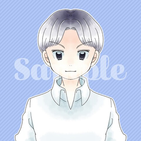 ふんわりかわいいイラスト/アイコン　仕上げサンプル