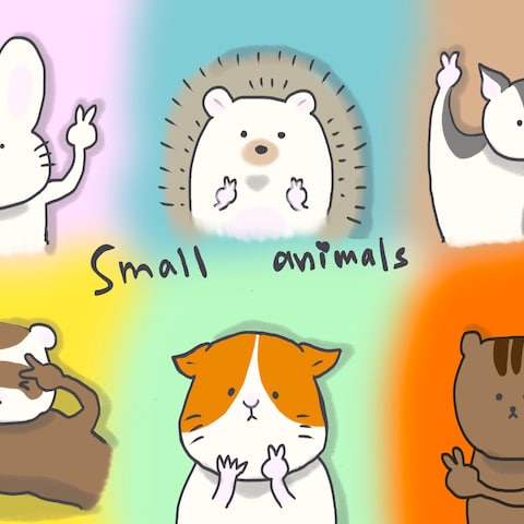 ゆるキモかわ動物キャラクター