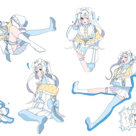アニメ塗り素材
