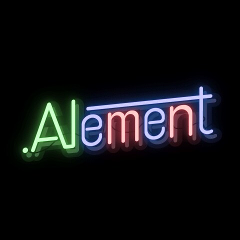 架空のブランドロゴ「.Alement」ver.1