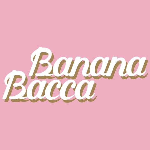 バナナジュース「BananaBacca」のロゴデザイン