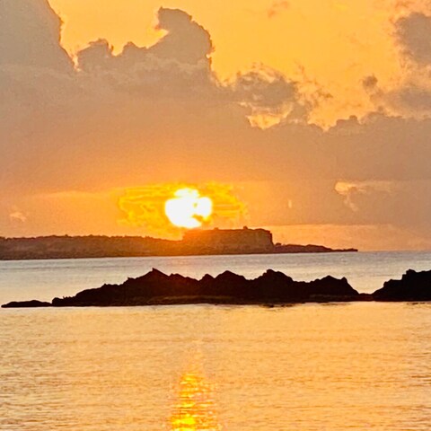 夕日
