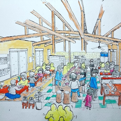 ラーメン屋さん　店舗用イラスト
