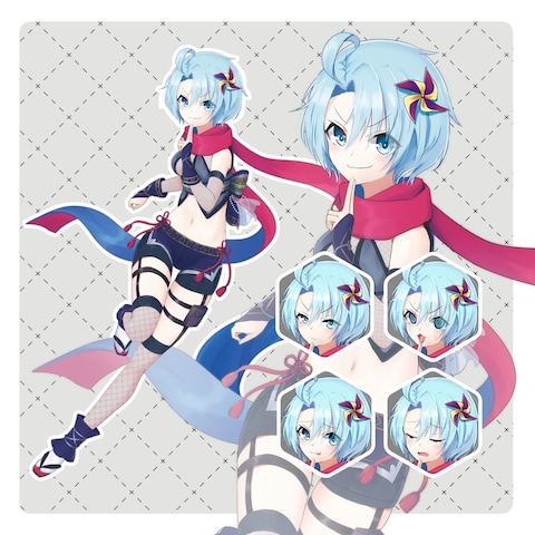 差分有りの立ち絵サンプル