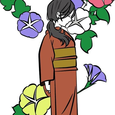 女の子イラスト（背景あり）