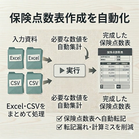 保険点数表作成自動化ツール