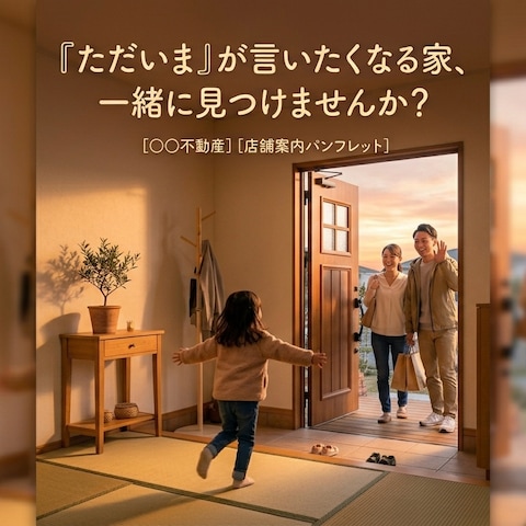 仲介会社様向けのパンフレットの一部です
