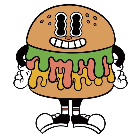 ハンバーガー　キャラクター制作