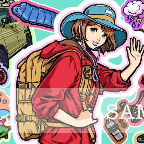 アウトドア系Youtuber様のチャンネル用イラストを担当