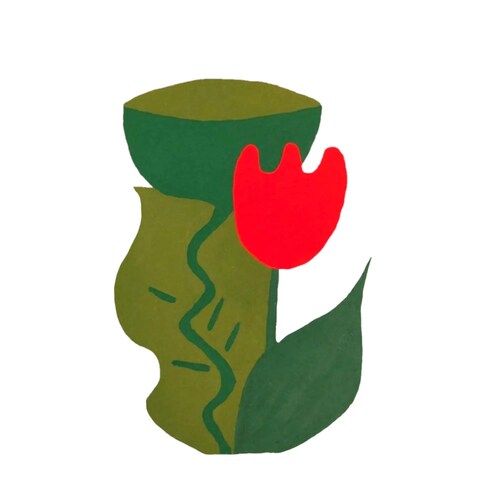 【アクリルガッシュ】ワンポイントイラスト