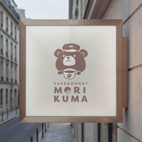 カフェ＆ドーナツ店 ロゴデザイン
