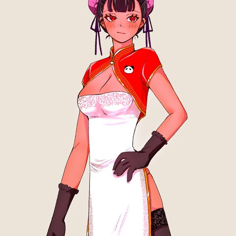 チャイナ服の女の子