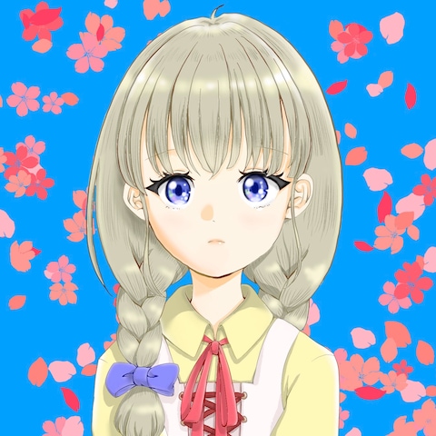 女の子のSNSアイコン作成