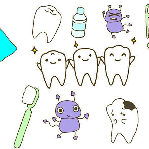 虫歯予防週間の切り抜き素材