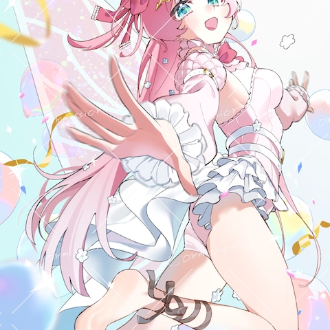 ひみつ様 お誕生日イラスト