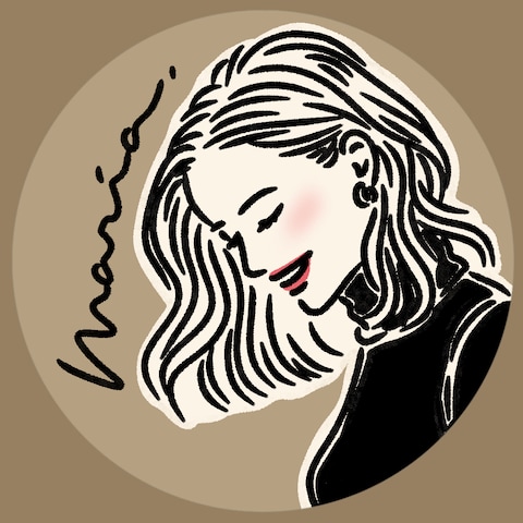SNSのアイコンにぴったりのオシャレな雰囲気の似顔絵