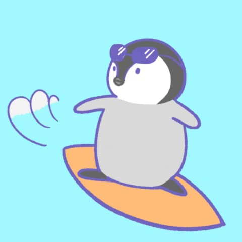 波乗りペンギン