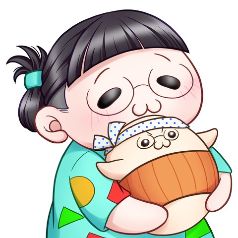自画像イラスト