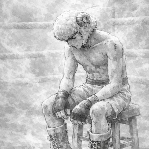 真っ白に灰になった羊男（デモ）