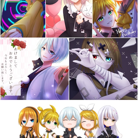 FA、版権イラスト。