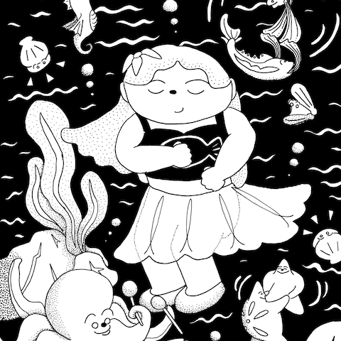 2025年星座イラスト（魚座）