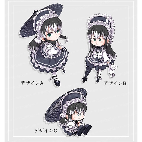 デフォルメデザインA～C（女の子）