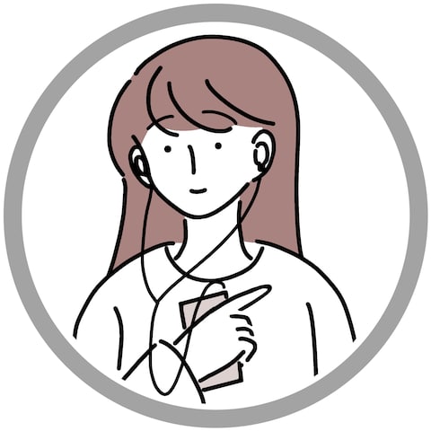 サンプルイラスト　線画アイコン