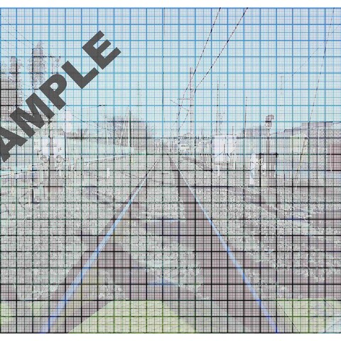 A4サイズ　方眼紙×写真　画像データサンプル