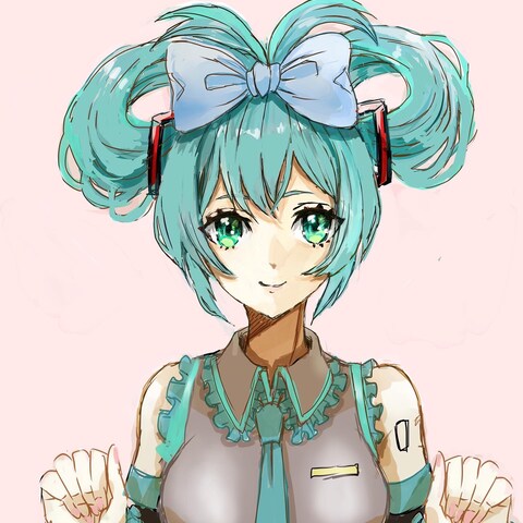 シナモンミクちゃんイラスト