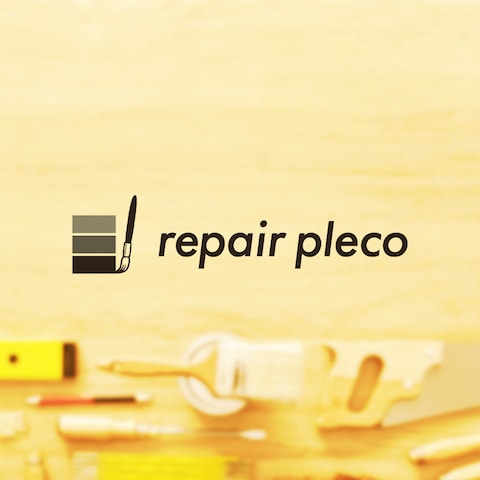 補修業をされているrepair pleco様のロゴデザイン