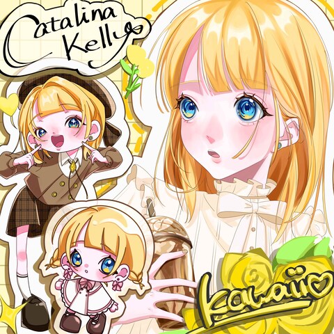 ポートフォリオ用に作ったイラスト