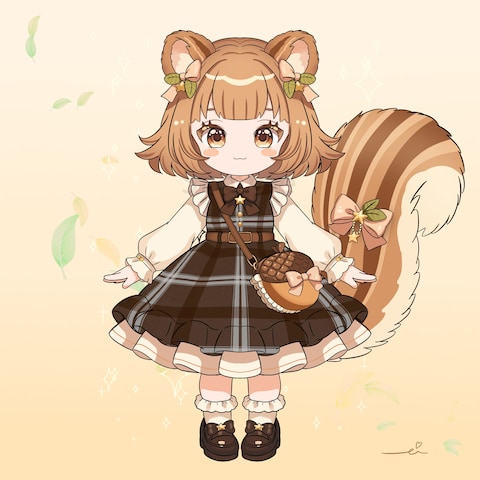 ゆめかわSDキャラ│りすモチーフ