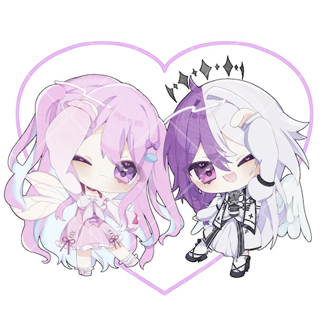パネル開け用ペアイラスト