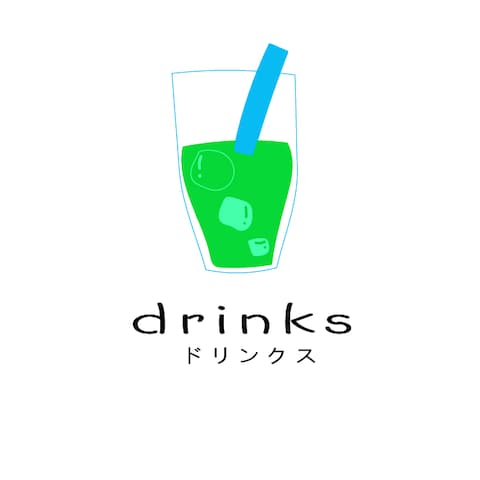 飲み物屋さんのロゴデザイン