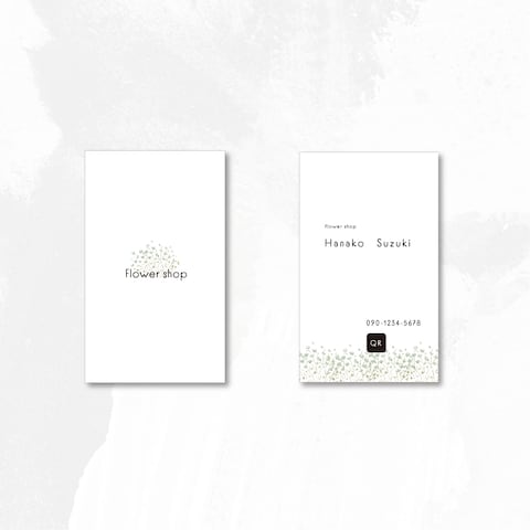フラワーショップのshopカード作成