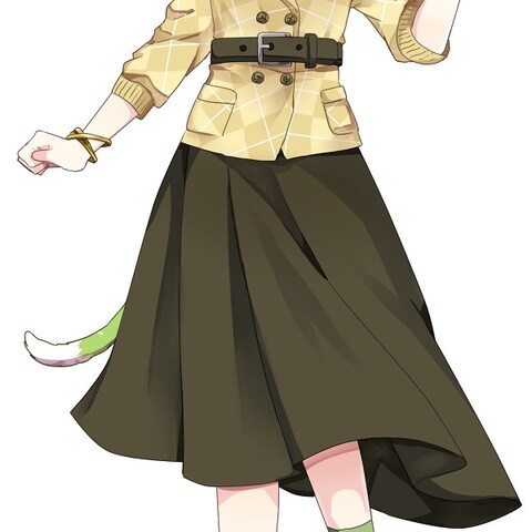 MDDモデルキャラクターのイラスト立ち絵