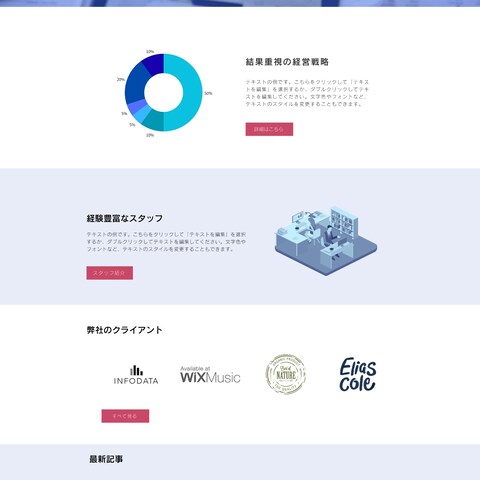 経営コンサルティング会社のHP