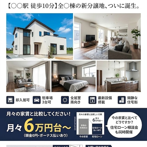 工務店様｜住宅ローン説明会チラシデザイン
