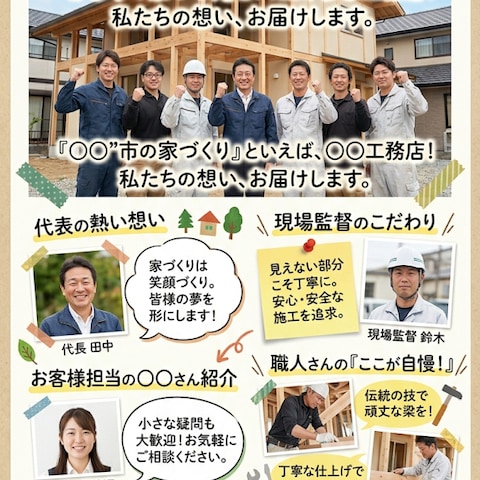 工務店様｜ニュースチラシデザイン